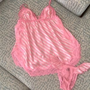 Victoria’s Secret pink and white